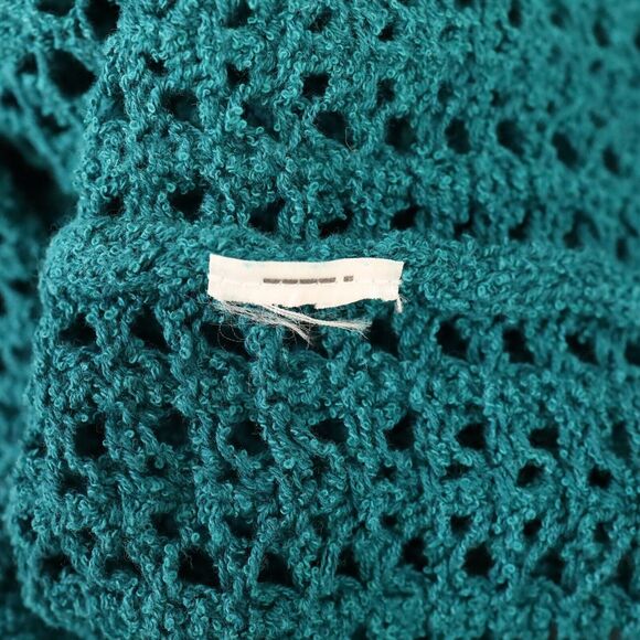 J Jill Sweater Womens Small Green Open Knit Stretch Raglan Sleeves Pullover - Picture 11 of 11